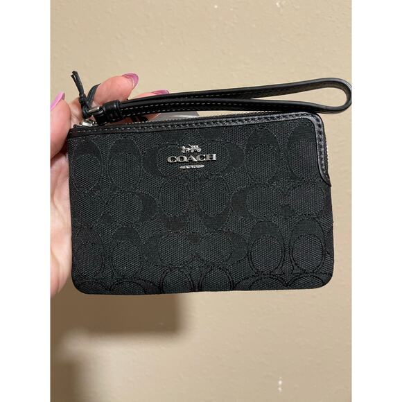 Coach Handbags - Coach Mini Black Wristlet